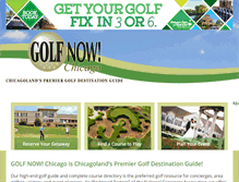 Tablet Screenshot of golfnowchicago.com